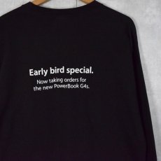 画像2: Apple "Early bird special" ロゴプリントロンT XL (2)