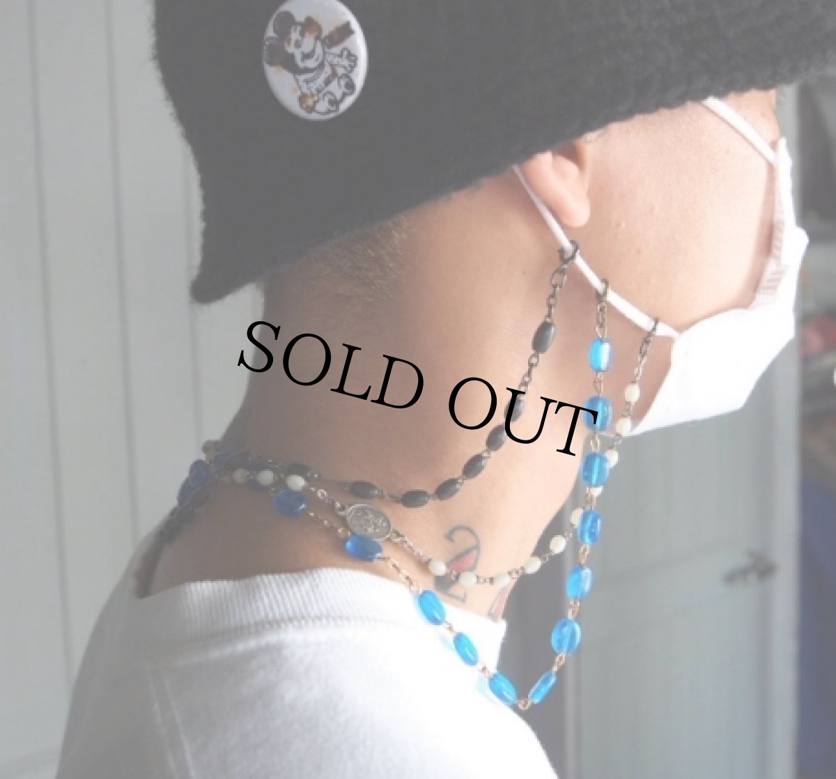 画像2: VINTAGE Rosary Mask Chain (2)