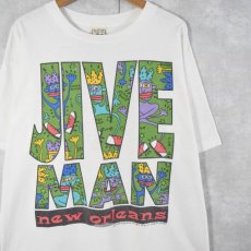 画像1: 90's USA製 JIVE MAN new orleans プリントTシャツ XL (1)