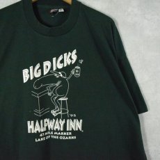 画像1: 90's BIG DICKS USA製 シュールイラスト エロTシャツ XXL (1)
