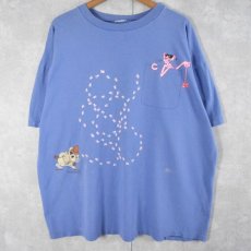 画像1: 90's PINK PANTHER キャラクタープリントTシャツ (1)