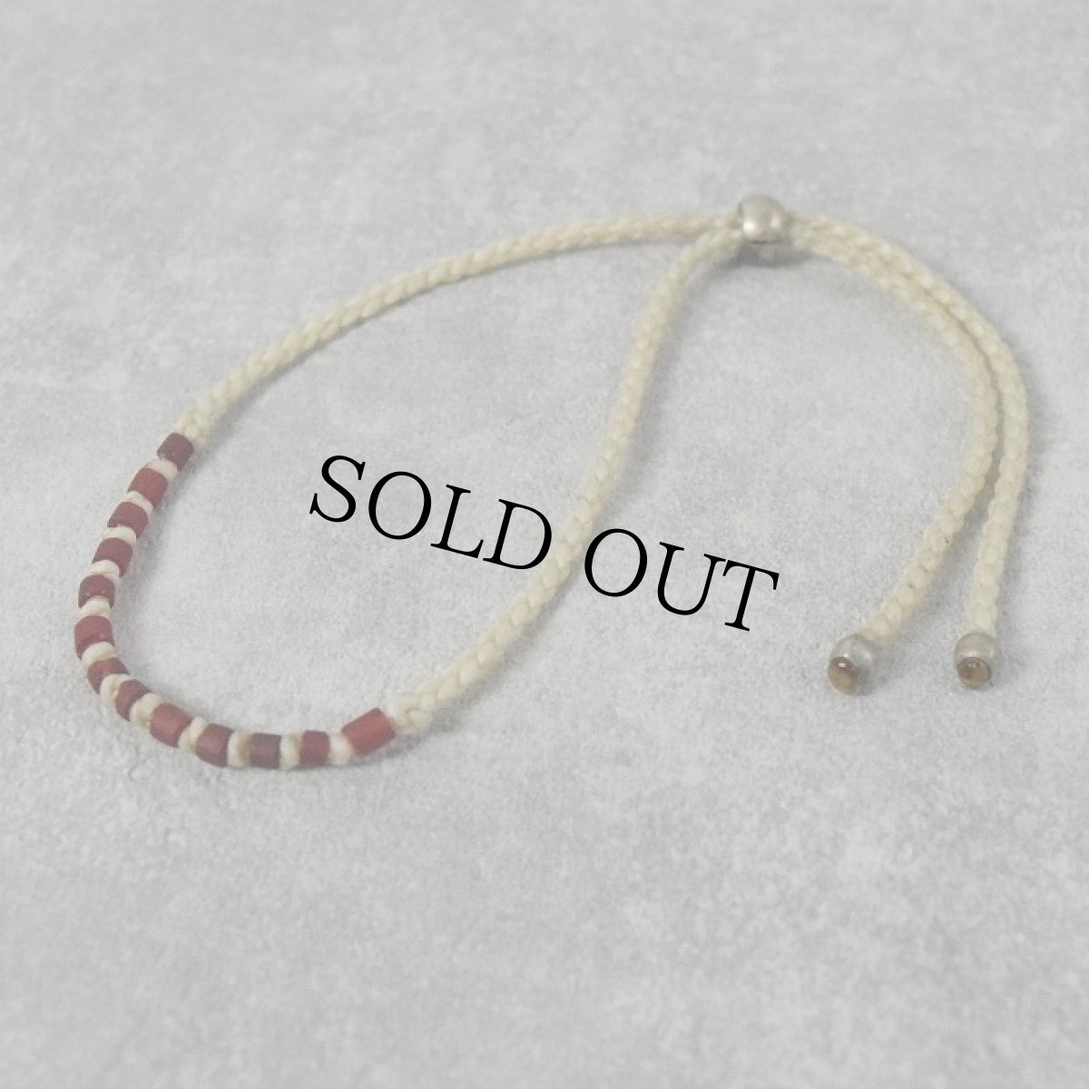 画像1: RORAN "Antique Grass Beads×Old Silver" ブレスレット (1)