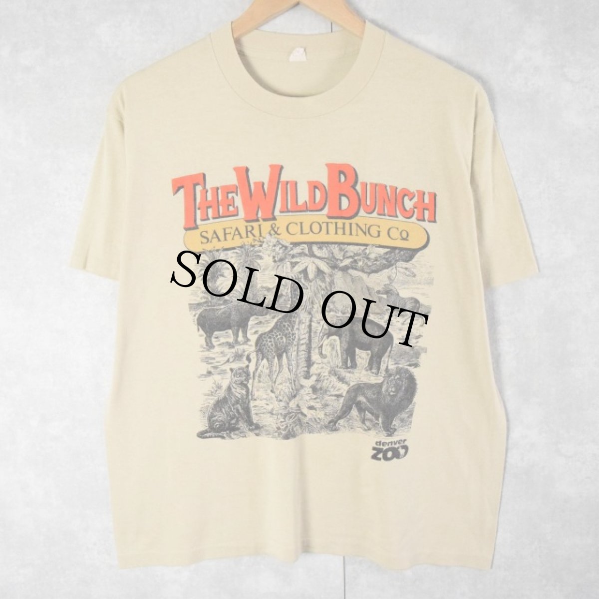 画像1: 80's〜 THE WILD BUNCH SAFARI & CLOTHING Co. USA製 パロディTシャツ (1)