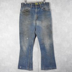 画像1: 80's Levi's 646 オレンジタブ ベルボトムデニムパンツ W34 (1)