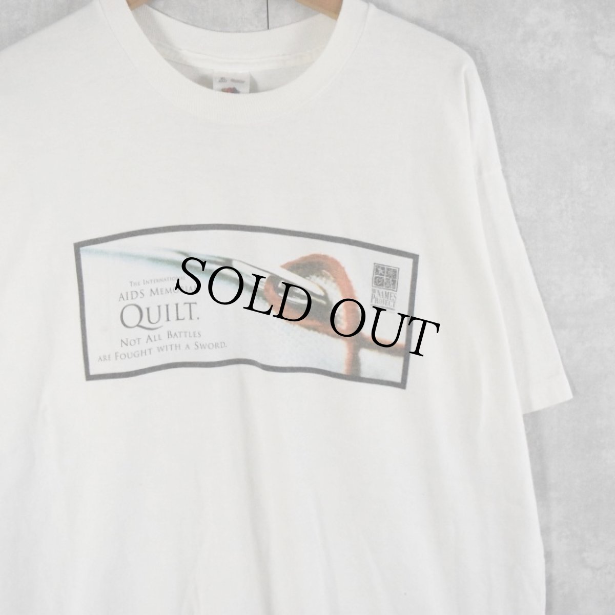 画像1: 90's AIDS MEMORIAL QUILT チャリティイベントTシャツ XL (1)