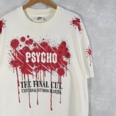 画像1: 90's PSYCHO USA製 サイコスリラー映画プリントTシャツ 2X (1)