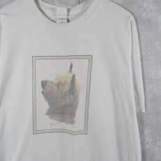 画像1: Robert J.May "Yorkshire Terrier" 犬プリントTシャツ XL (1)