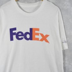 画像1: 90's FedEx 企業ロゴプリントTシャツ  (1)