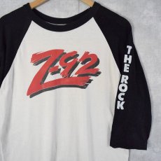画像1: 70's KEZO-FM Z92 USA製 "THE ROCK" ロックラジオプリントラグランTシャツ L (1)