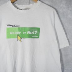 画像1: 90's Microsoft "Windows NT-based Technologies" IT企業プリントTシャツ XL (1)