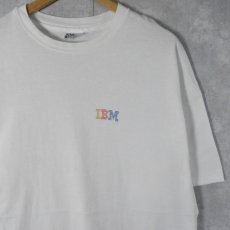 画像1: 90's IBM USA製 IT企業ロゴプリントTシャツ XL (1)