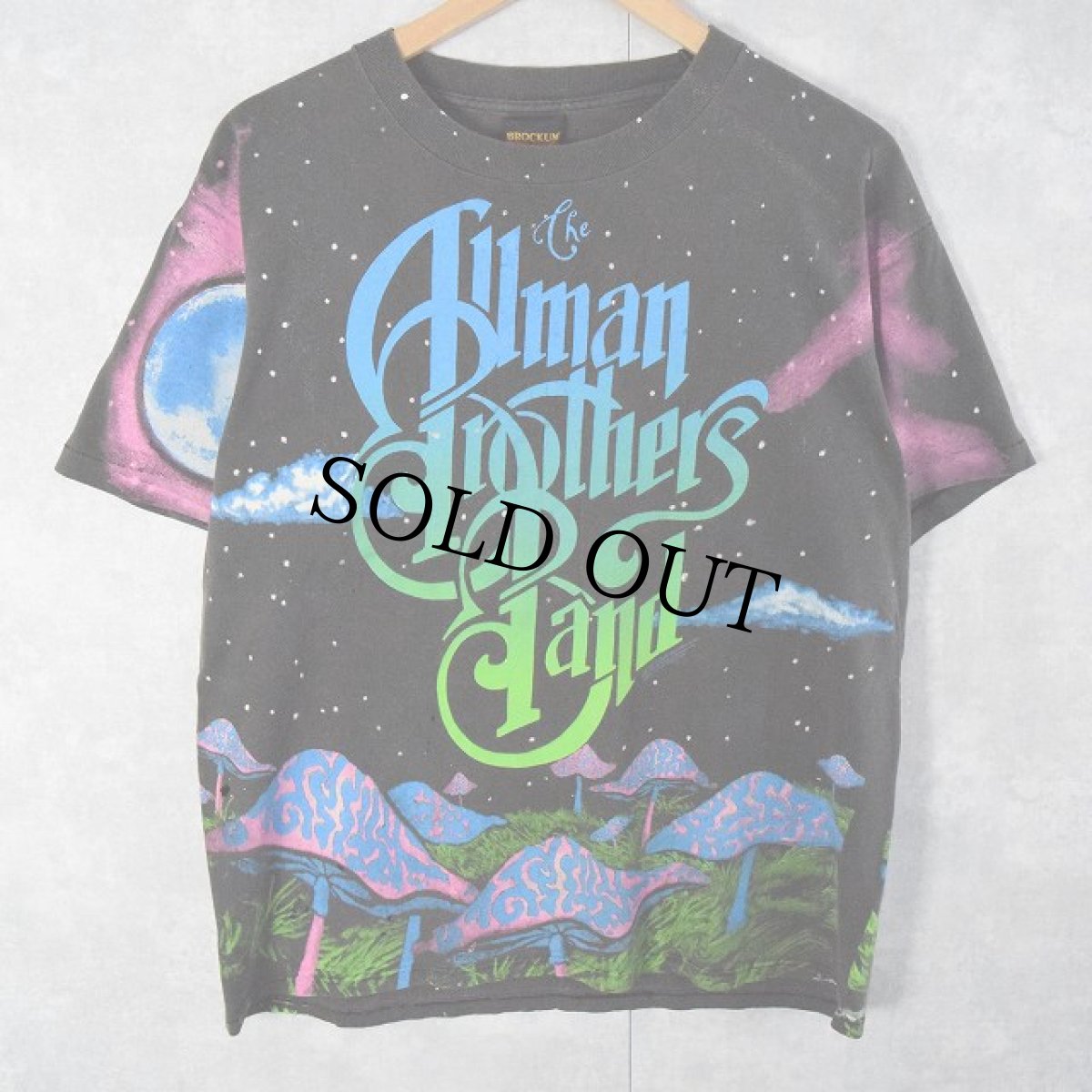 画像1: 90's The Allman Brothers Band USA製 サザンロックバンド 大判プリントTシャツ L (1)