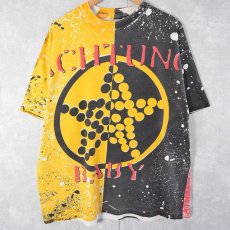 画像1: 90's U2 USA製 "ACHTUNG BABY Zoo TV Tour" 手刷り ロックバンド プリントTシャツ XXL (1)