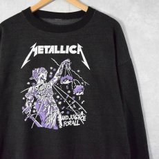 画像1: METALLICA "AND JUSTICE FOR ALL" ヘヴィメタルバンド プリントスウェット (1)