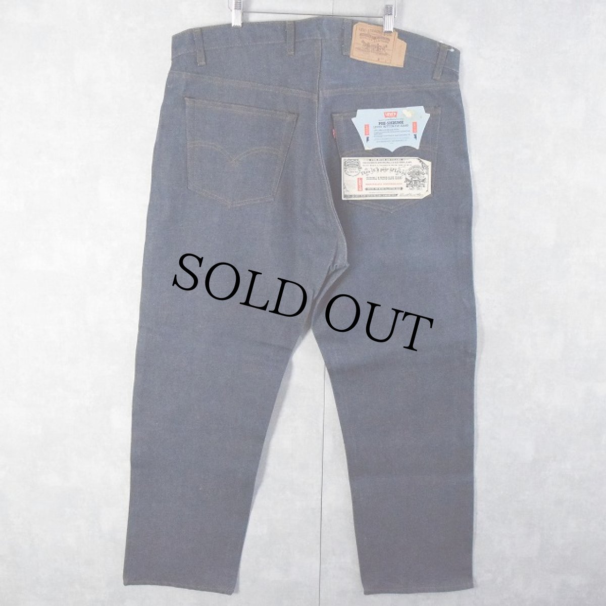 画像1: 90's Levi's 20502-0217 USA製 デニムパンツ フラッシャー付きDEADSTOCK W43 (1)