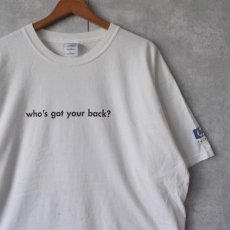 画像1: hp invent "who's got your back" コンピューター企業Tシャツ XL (1)