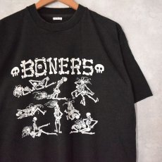 画像1: 90's "BONERS" 四十八手 スカルプリントTシャツ XL (1)