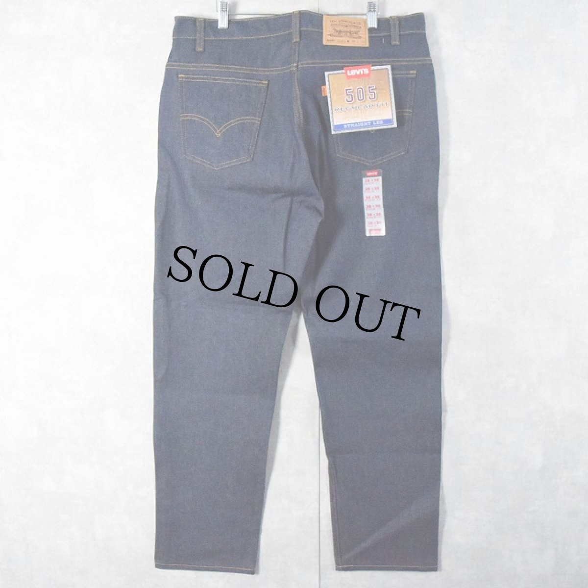 画像1: 90's Levi's 505 USA製 デニムパンツ フラッシャー付きDEADSTOCK W37 (1)