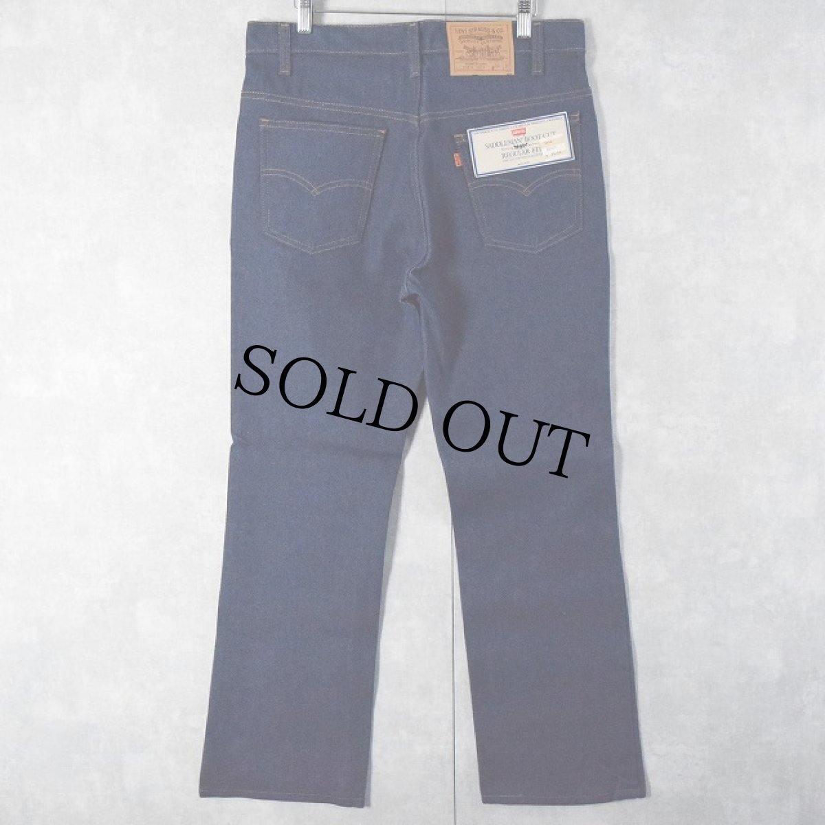 画像1: 80's Levi's 20516 USA製 ブーツカットデニムパンツ フラッシャー付きDEADSTOCK W33 (1)