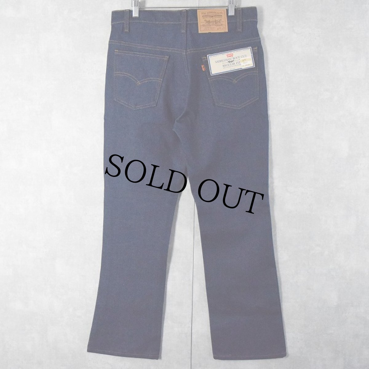 画像1: 80's Levi's 20516 USA製 ブーツカットデニムパンツ フラッシャー付きDEADSTOCK W33 (1)