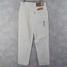 画像1: 2000's Levi's 550 USA製 ホワイトデニムパンツ W34 DEADSTOCK (1)