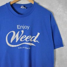 画像1: Enjoy Weed パロディプリントTシャツ XL (1)