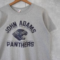 画像1: 60's Chanpion USA製 ランタグ "JOHN ADAMS PANTHERS" プリントTシャツ L (1)