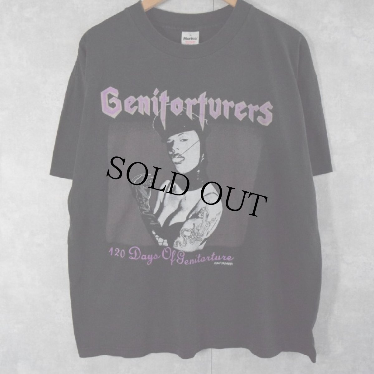 画像1: 90's Genitorturers "120 Days of Genitorture" USA製 インダストリアルメタルバンドTシャツ XL (1)