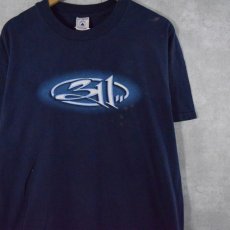 画像1: 90's 311 ロゴ×エイリアン ミクスチャーロックバンドTシャツ XL (1)
