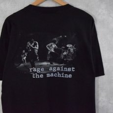 画像1: 90's RAGE AGAINST THE MACHINE ロックバンドTシャツ XL (1)