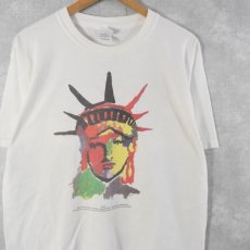 画像1: Peter Max "Liberty Head" アートTシャツ L (1)