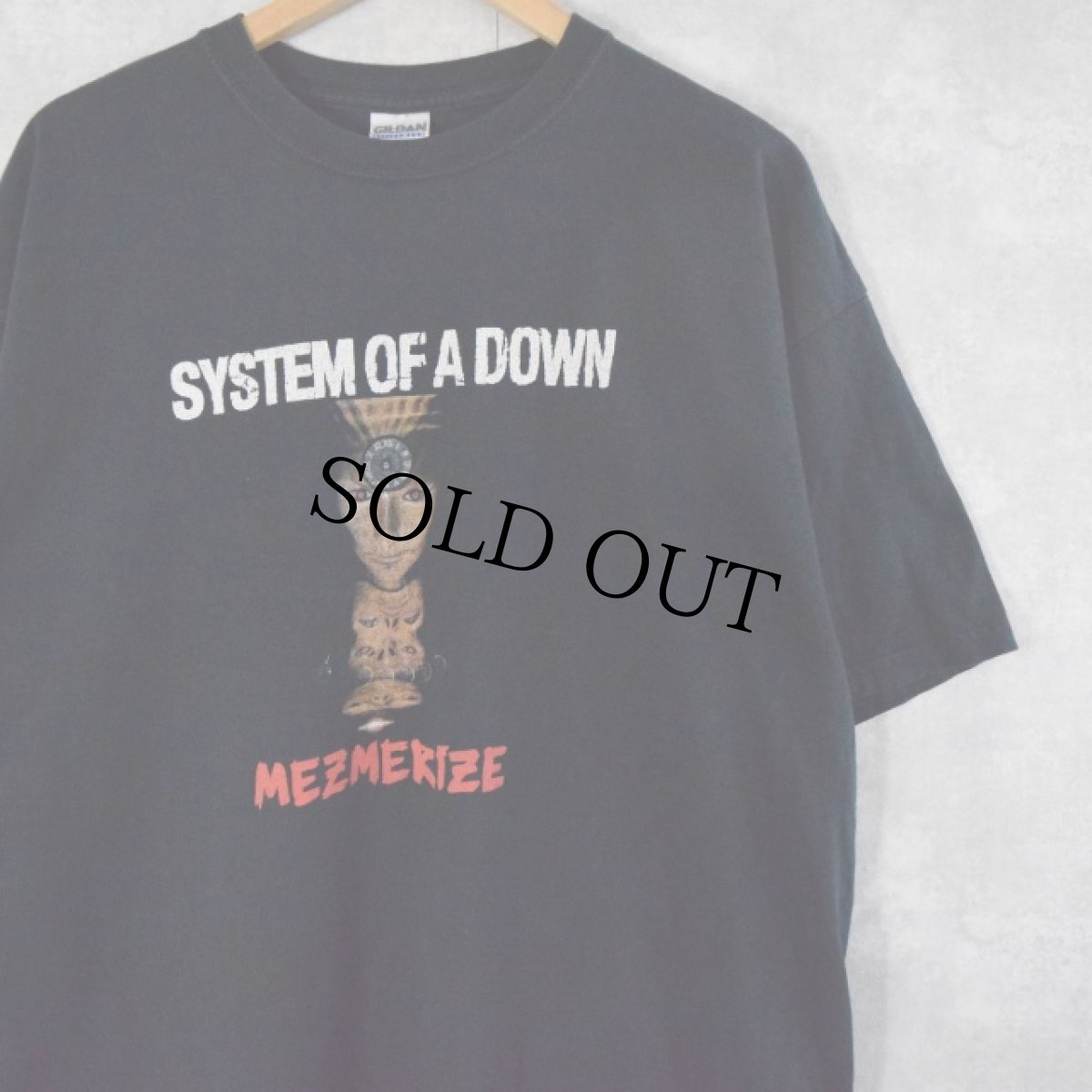 画像1: 2000's SYSTEM OF A DOWN "MEZMERIZE" ヘヴィメタルバンドプリントTシャツ XL (1)