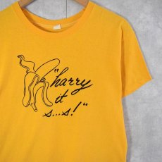 画像1: 70's HARRY CHAPIN USA製 "harry it s...s!" フォークロックシンガー プリントTシャツ XL (1)