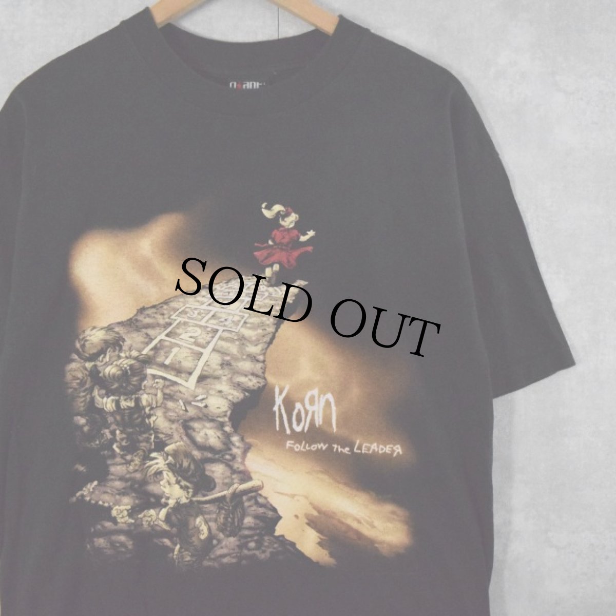 画像1: 90's Korn "FOLLOW the LEADER" メタルバンドTシャツ L (1)