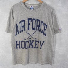 画像1: 【SALE】90's Champion USA製 "AIR FORCE HOCKEY" プリントTシャツ L (1)