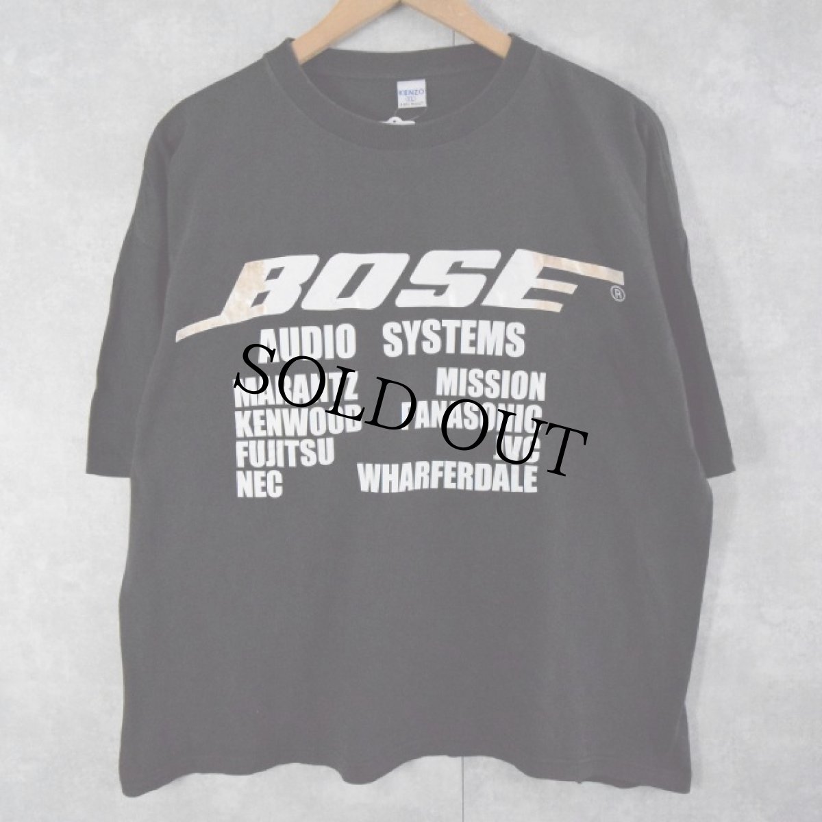 画像1: 90's〜 BOSE 音響機器メーカー ロゴプリントTシャツ XL (1)