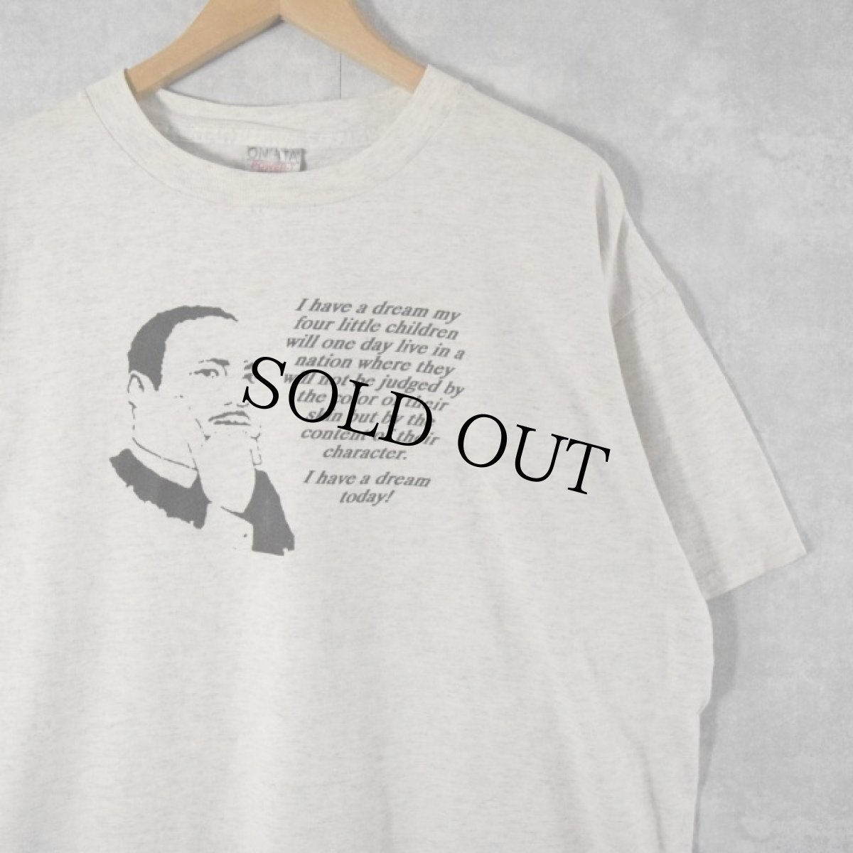 画像1: 90's Martin Luther King, Jr. 名言プリントTシャツ XL (1)