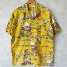 画像1: 【お客様お支払い処理中】60's PENNEY'S HAWAII "Lahaina Kaanapali" 総柄 アロハシャツ  (1)