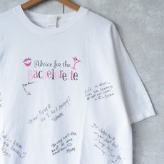 画像1: Bachelorette リアリティテレビ番組 メッセージ入りTシャツ XL (1)