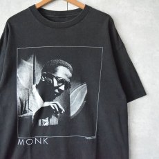 画像1: 90's〜 THELONIOUS MONK ジャズミュージシャンTシャツ  (1)