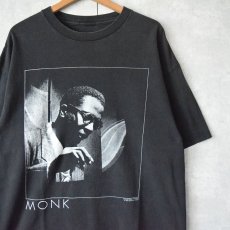 画像1: 90's〜 THELONIOUS MONK ジャズミュージシャンTシャツ  (1)