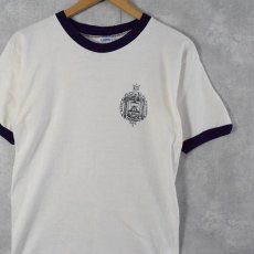 画像1: 70〜80's Champion USA製 バータグ "U.S.NAVAL ACADEMY" プリントTシャツ M (1)