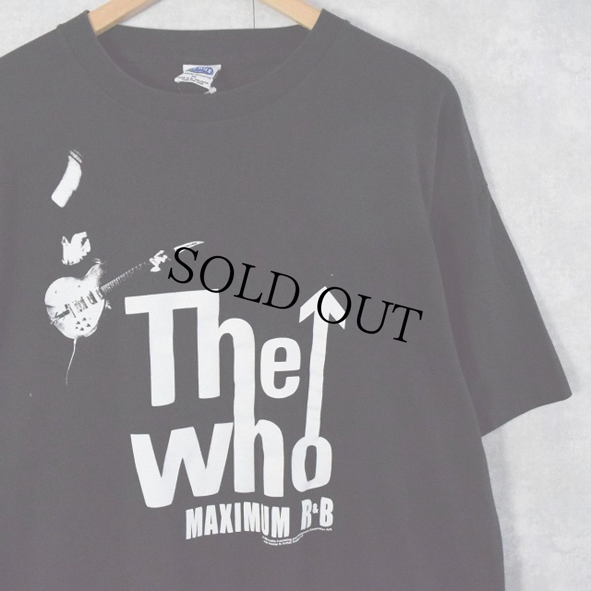 画像1: 90's The who "MAXIMUM R&B" ロックバンドプリントTシャツ XL (1)