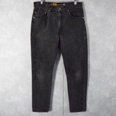 画像1: 90's Levi's SILVER TAB USA製 "straight&narrow" ブラックデニムパンツ W32 (1)