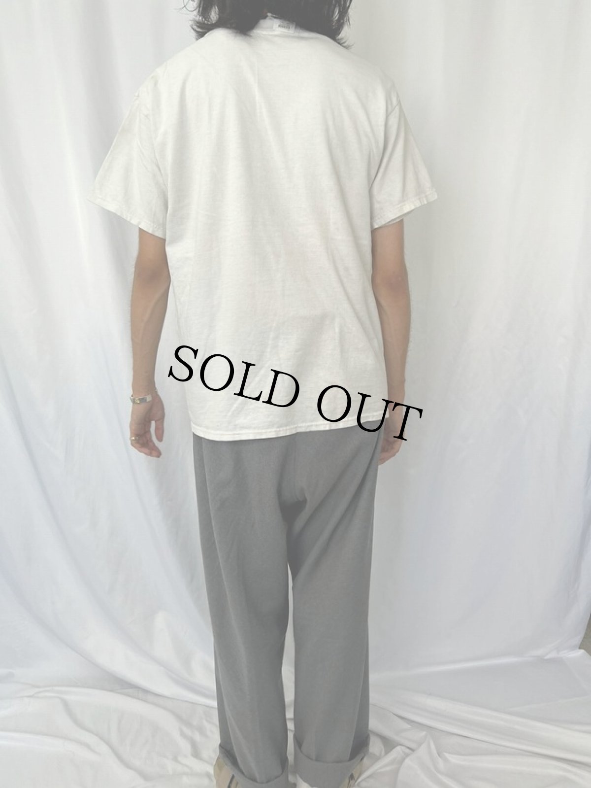 画像4: 90's COOKIE MONSTER "got milk" キャラクタープリント Tシャツ L (4)