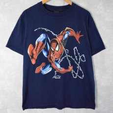 画像1: 90's MARVEL SPIDER-MAN USA製 キャラクタープリントTシャツ L (1)