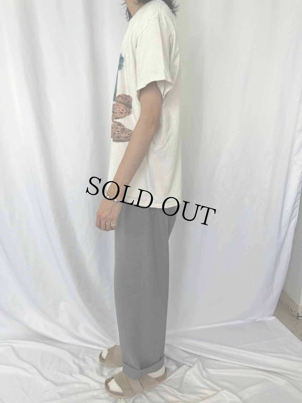 画像3: 90's COOKIE MONSTER "got milk" キャラクタープリント Tシャツ L (3)