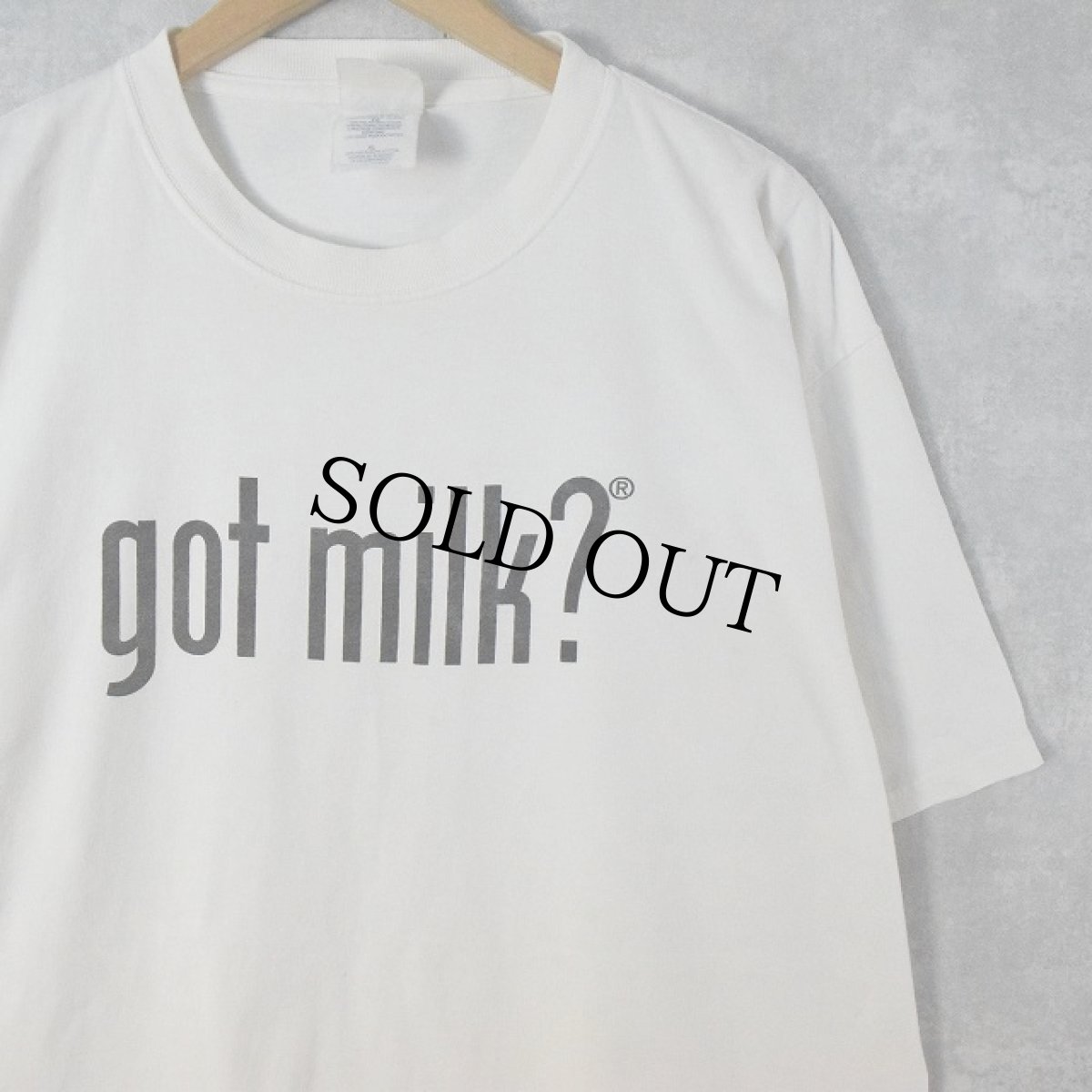 画像1: 2000's "got milk?" キャンペーン ロゴプリントTシャツ XL (1)