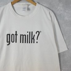 画像1: 2000's "got milk?" キャンペーン ロゴプリントTシャツ XL (1)