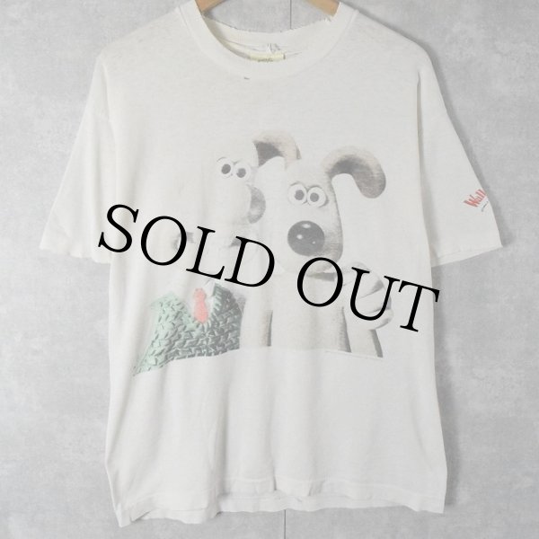 希少 90s Wallace and Gromit プロモ Tシャツ